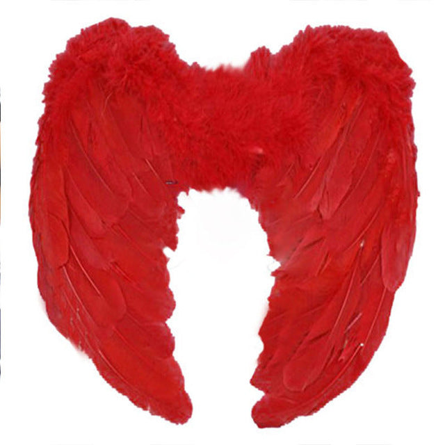 1Pc 4 Color Adult Angel Wings Dress Up Costume Fashion Girls Feather Fairy Pretty Halloween Cosplay Wing Party Supplies