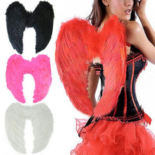 Load image into Gallery viewer, 1Pc 4 Color Adult Angel Wings Dress Up Costume Fashion Girls Feather Fairy Pretty Halloween Cosplay Wing Party Supplies
