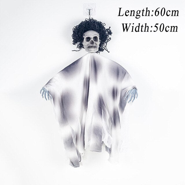Schedel Halloween Opknoping Spook Spookhuis Opknoping Grim Reaper Horror Props Thuis Deur Bar Club Halloween Decoraties